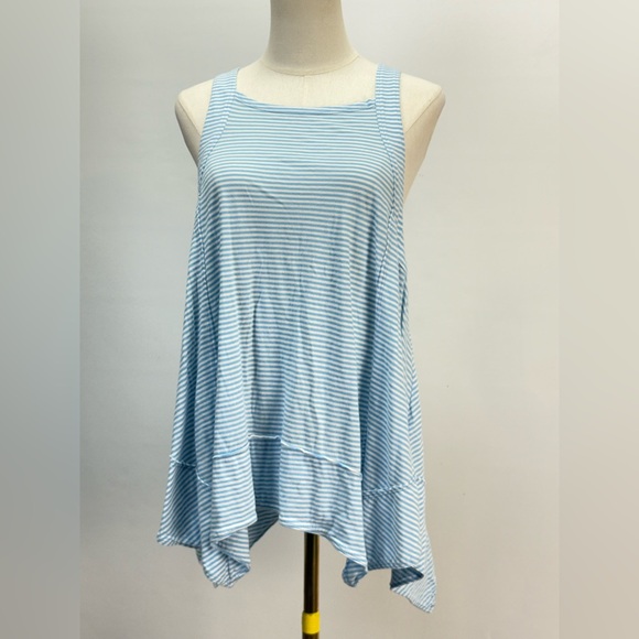 PILCRO Light Blue and White Striped Swing Tank size S - Picture 5 of 16